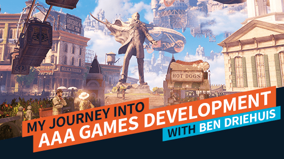 My Journey into AAA Games Development - Ben Driehuis Feature Image | AIE Workshop