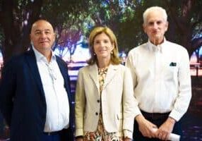 Ambassador Kennedy, Dr Edwin Schlossberg and AIE CEO, John De Margheriti.
